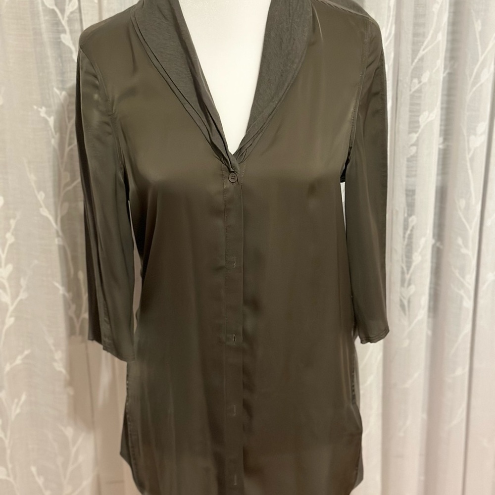 Elegant Olive Green Women's Top